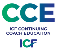 ICF logo for Continuing Coach Education (CCE), part of the program offered by Organisational Coaching Hub